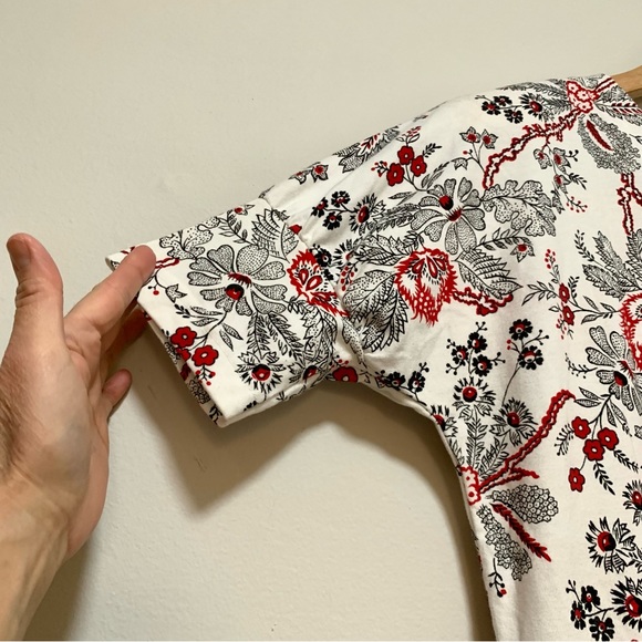 COUNTERPARTS Floral Short Sleeve Midi Dress Small - Picture 3 of 12